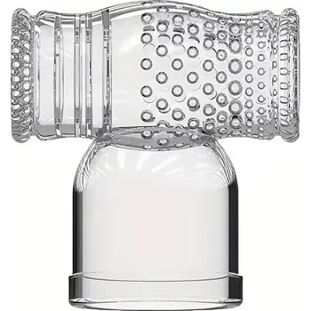 Oboustranný nástavec na vibrační hlavici pro stimulaci penisu Wand Cock Stroker