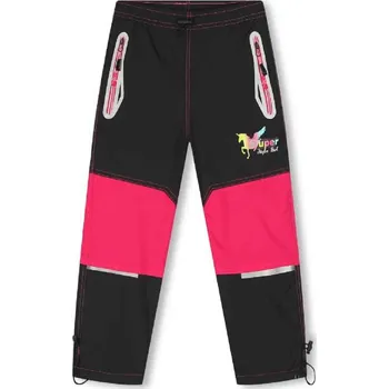 ZATEPLENÉ ŠUSŤÁKOVÉ KALHOTY KUGO Barva: Černorůžové, Velikost: 122