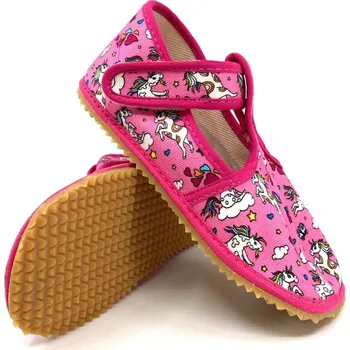 Dívčí bačkory Beda barefoot bačkory Crazy Unicorn zúžené (BF 060010/W/02) 32, Vnitřní délka boty: 20,8 cm, Vnitřní šířka boty: 7,6 cm