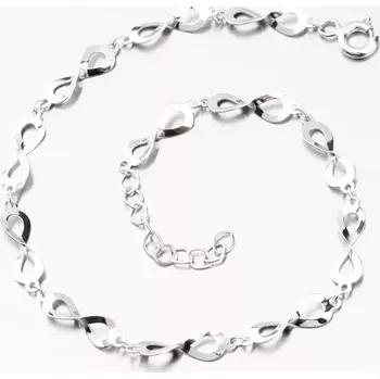 Oblečení a móda Náramek z bílého zlata GCA14-005 délka 19 cm