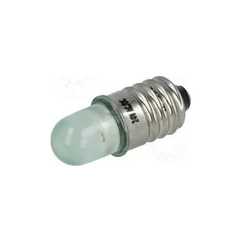 Žárovka LED lamp green E10 24VDC 24VAC AC lum 800÷1000mcd