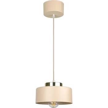 Lustr na lanku IGNIA 1xE27/60W/230V béžová/zlatá