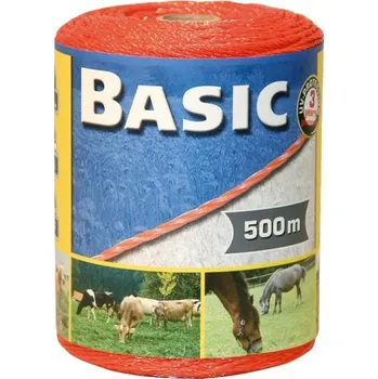 Ohradník Pletená šňůra pro elektrický ohradník BASIC, 500 m, oranžová, Kerbl