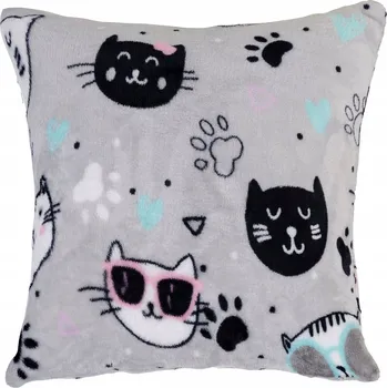 Povlečení DEKORAČNÍ POVLEČENÍ NA POLŠTÁŘ KOČKY PŘÁTELÉ 40x40 cm
