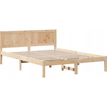 Postel Rámeček postele Hnědý 150 x 200 cm Masivní borovicové dřevo