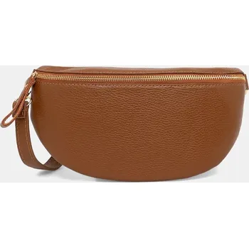 Ledvinka Kožená ledvinka Answear.LAB 857.hak hnědá 82X, vel. ONE SIZE