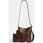 Kožená kabelka Coach Bleecker Bucket Bag 21 CCX07 hnědá 89X, vel. ONE SIZE