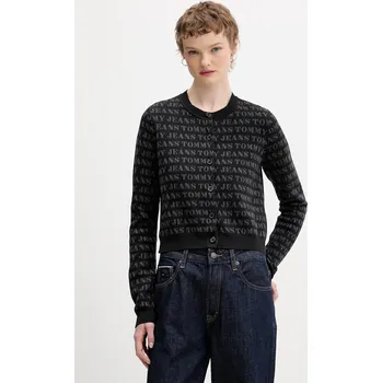 Dámský svetr Kardigan Tommy Jeans DW0DW22030 černá 99X, vel. M