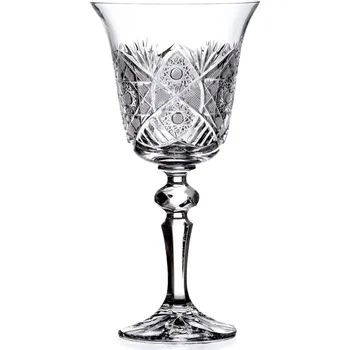 Sklenice Bohemia Crystal Ručně broušené sklenice na víno Bratislava 220ml (set po 6ks)