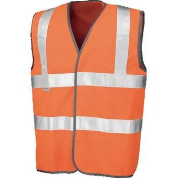 Pánská bunda Result Bezpečnostní Hi-Vis vesta a využívající 3M™ Barva: Fluorescent Orange, Velikost: L/XL G_RT21A