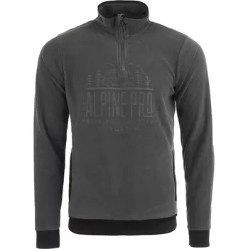 Pánská mikina Pánská mikina ALPINE PRO LIVAN MSWX314 TMAVĚ ŠEDÁ S