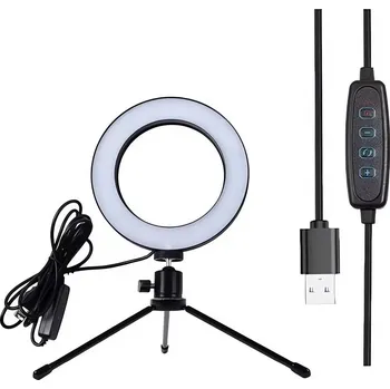 Lampička Pronett XJ4867 Prstencová LED Lampa se stativem