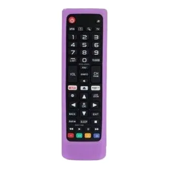 Pouzdro na mobilní telefon Silikonový obal ABK75095307 pro LG TV - Fialový