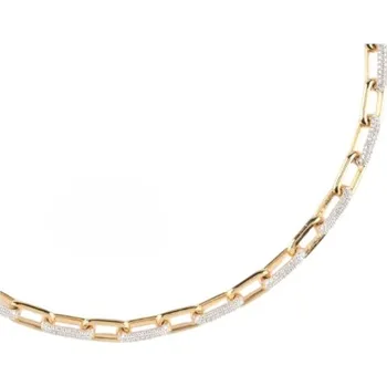 Náhrdelník Guess Pozlacený náhrdelník se zirkony Nuances JSBN04588JWYGT/U 42,5 cm + 2 měsíce na vrácení zboží