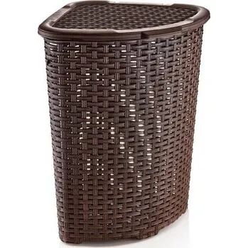 Podlahový mycí stroj Koš na prádlo rohový RATAN plast - mix