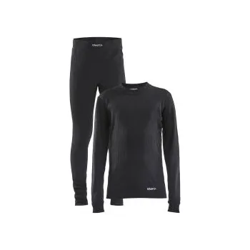 Dětské termoprádlo CRAFT CORE Dry Baselayer Junior černá 1909713-999000 134; Černá set + DÁREK DLE VÝBĚRU!