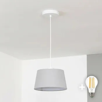 Brilagi - LED Lustr na lanku CERIA 1xE27/40W/230V pr. 25 cm šedá