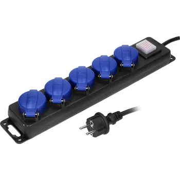 Napájecí kabel Prodlužovací Kabel přívod s lištou Orno 3 m 5 ks černý