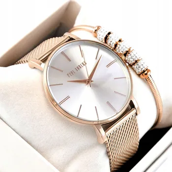 Hodinky Paul Lorens Dámské hodinky D10401 elegantní pletený náramek mesh