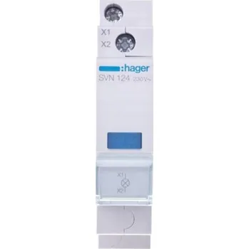 Jistič HAGER KONTROLKA LED MODRÁ 1F 230V SVN124