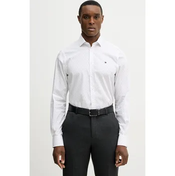 Oblečení a móda Bavlněná košile Tommy Hilfiger MW0MW41660 bílá 00X, vel. 39