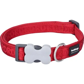 Red Dingo obojek polstrovaný – Red – 15 mm x 22-32 cm