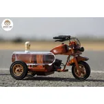 Luxusní dárková láhev dřevěná motorka s…