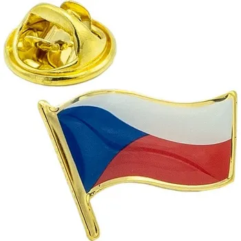 Vlajka Odznáček ČR - vlající vlajka - 2 x 1,5 cm