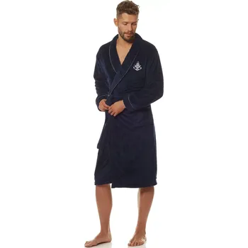 Pánský župan Pánský župan L&L 2114 Marine 3XL tmavě modrá 3XL-173/116/122