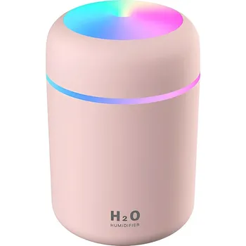 Aroma difuzér Verk 24234 Aroma difuzér zvlhčovač vzduchu H2O růžový