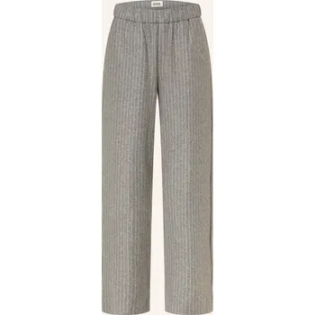 Dámské kalhoty Drykorn Dámské Kalhoty Marlene Consider, šedá / bílá, 38