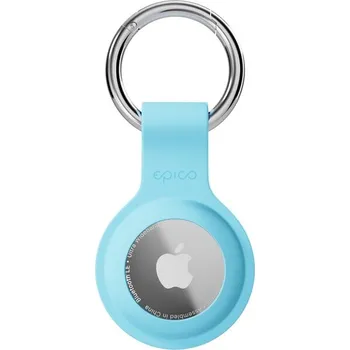 Pouzdro na mobilní telefon Epico silikonové pouzdro s plnou zadní stranou pro AirTag světle modré Světle modrá