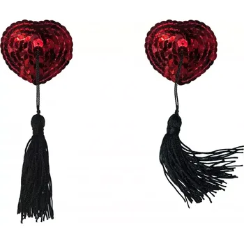 Ozdoba na bradavku Nálepky na bradavky Burlesque Gipsy Red