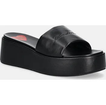 Dámské pantofle Kožené pantofle Love Moschino JA28177I0MIA0000 černá 99X, EUR 37