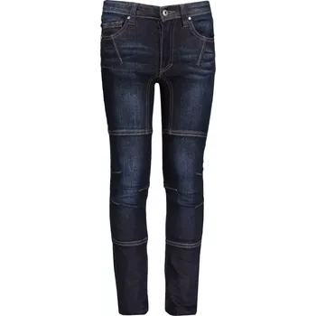 Chlapecké kalhoty Dětské džíny ALPINE PRO CHIZOBO KPAM106 TMAVĚ MODRÁ 104-110