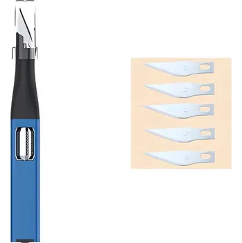 Pracovní nůž Pronett XJ5441 Modelářský nůž s náhradními čepelemi modrý