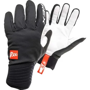 Rukavice REX RACING THERMO PLUS, black/white, teplé závodní rukavice na běžky Velikost rukavic: 12