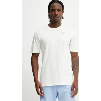 Pánské tričko Bavlněné tričko adidas JI6756 béžová 01X, vel. S