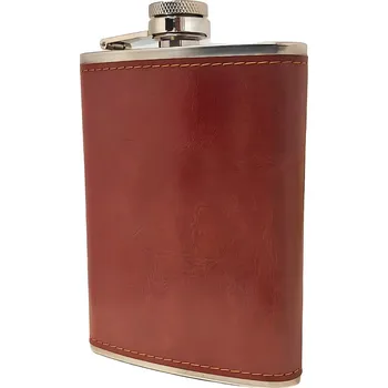 Placatka Pronett XJ4853 Placatka nerez 270 ml ekokůže hnědá