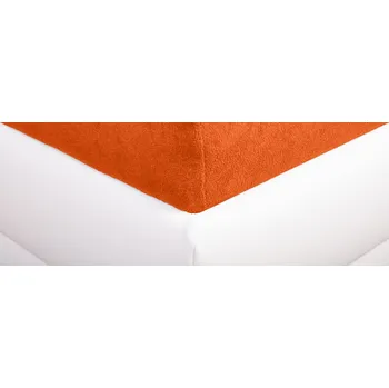 Prostěradlo Aaryans Froté prostěradlo oranžové Rozměry prostěradla: 90x200 cm