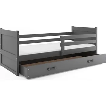 Dětská postel SMB Dětská postel se šuplíkem RICK 1, 90x190 cm Dekor: Grafit, Barva šuplíku: Grafit