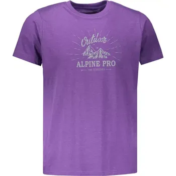 Pánská móda Pánské tričko s krátkým rukávem ALPINE PRO MARV 2 MTSN353 FIALOVÁ XS