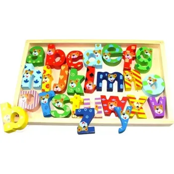 Dřevěná hračka Pronett Dřevěná vzdělávací tabulka - písmena