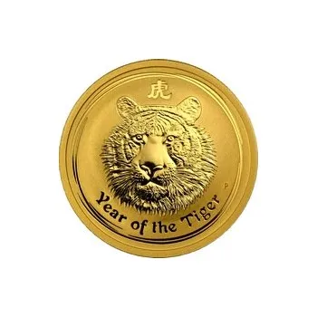 Zlatá investiční mince Year of the Tiger Rok Tygra Lunární 1/2 Oz 2010
