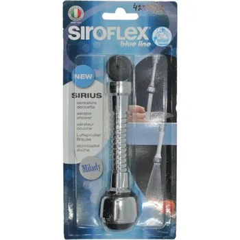 Příslušenství k vodovodní baterii Spořič vody chrom - černý 15cm, kovový, vnitřní závit 22x1F SIROFLEX - 42510/S