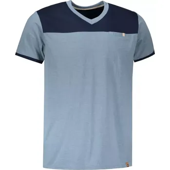 Pánské oblečení Pánské tričko s krátkým rukávem ALPINE PRO CLEMENT MTSN375 SVĚTLE MODRÁ S