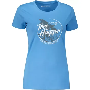 Dámské oblečení Dámské triko ALPINE PRO WORLDA LTSY914 MODRÁ XS