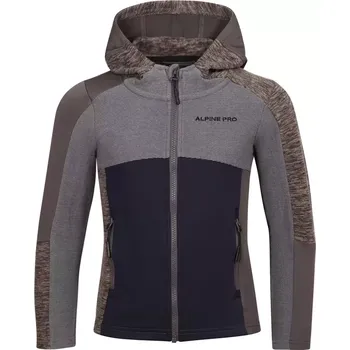 Chlapecká mikina Dětská mikina ALPINE PRO GROTO KSWB226 ŠEDÁ 116-122