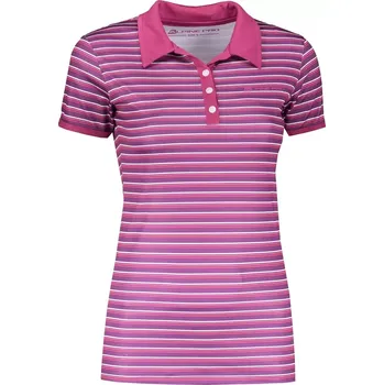 Dámské oblečení Dámské triko s límečkem ALPINE PRO ULRICO 2 TMAVĚ FIALOVÁ XS ( 34 )