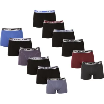 Sada pánského spodního prádla 12PACK pánské boxerky Jack and Jones vícebarevné (12295194) XL Možnost vrácení zboží ZDARMA do 120 dnů!